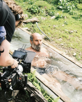 Julius Oppermann captures an old shepherd taking a bath in the austrian alps. 